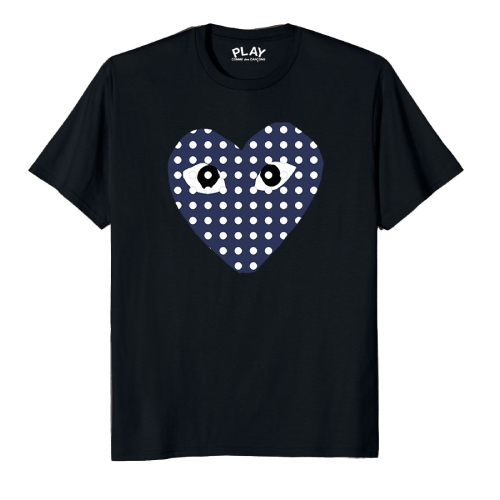 Comme Des Garcons Blue Heart Shirt Release